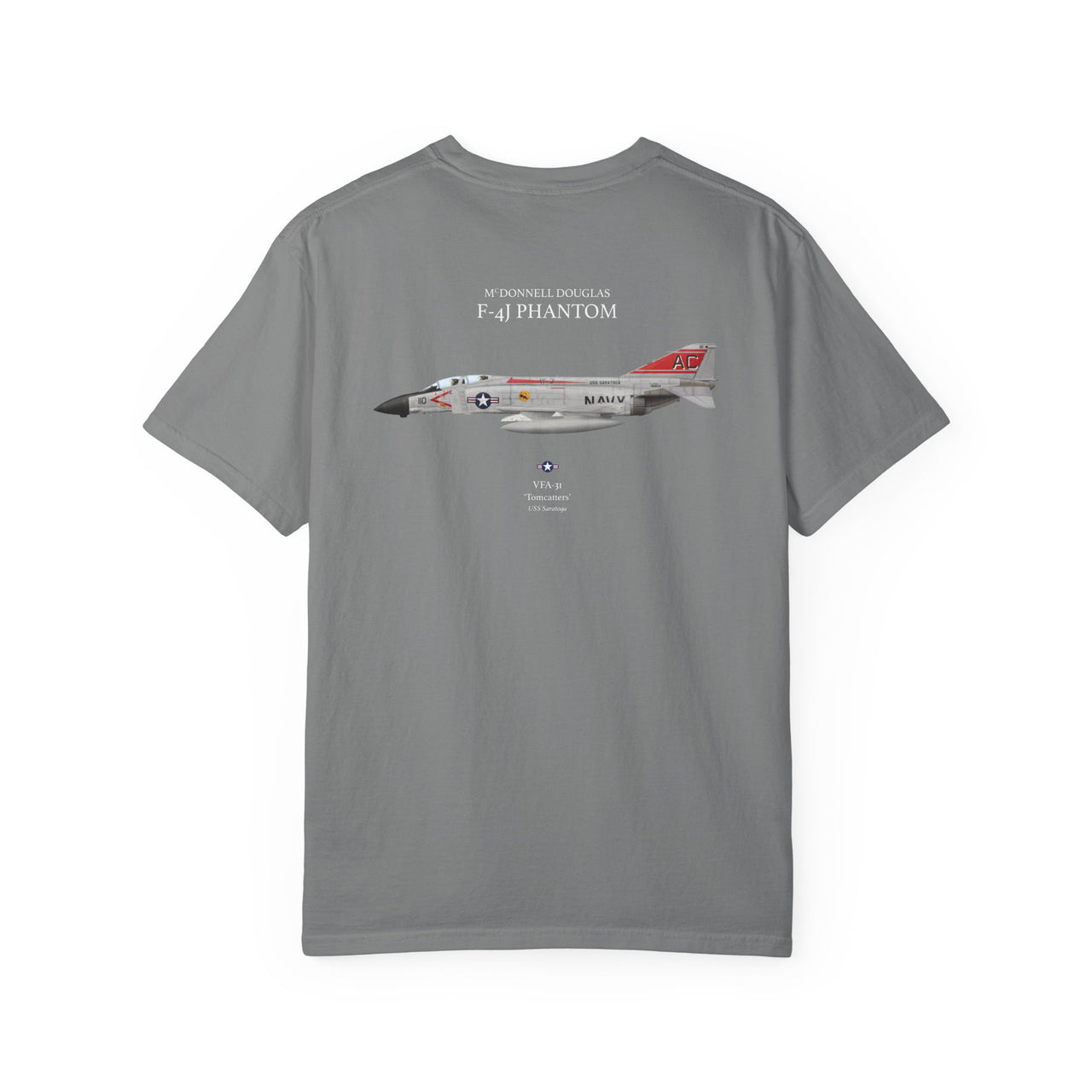F-4J Phantom 'Tomcatters' - T-shirt printed on back