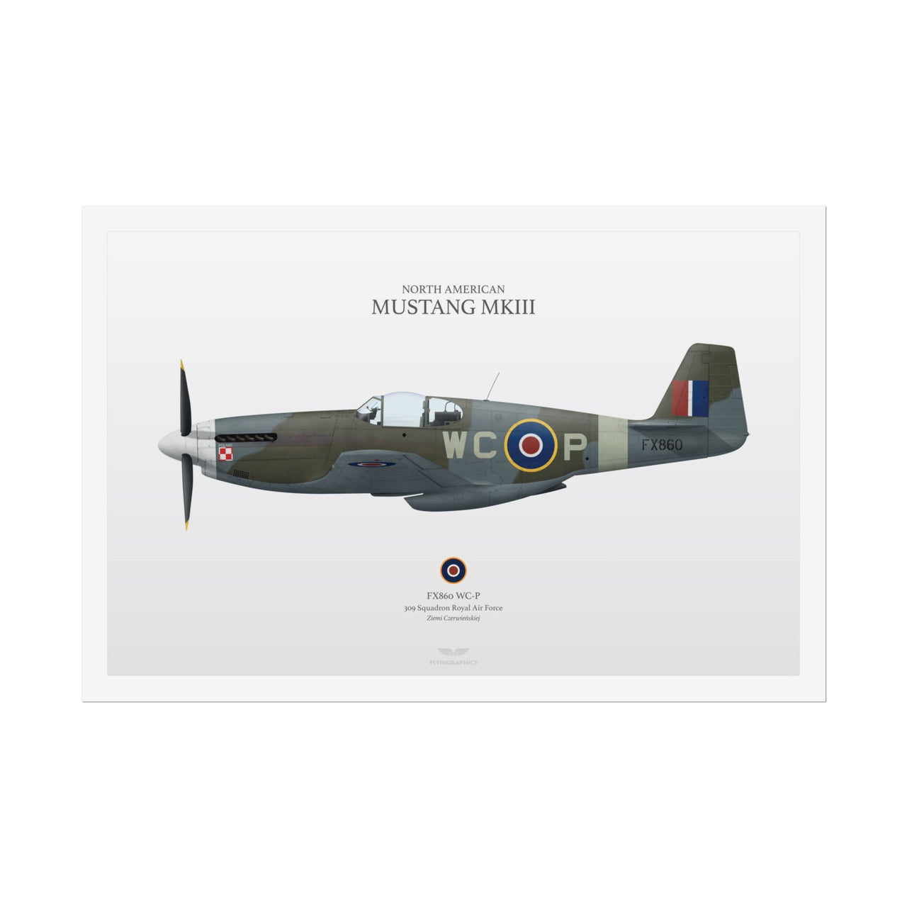 Mustang MKIII  -  Rolled Poster