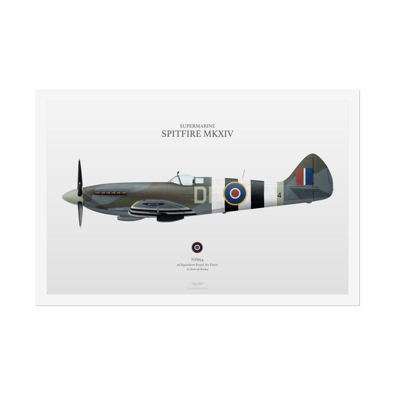 Spitfire MKXIV -  Rolled Poster