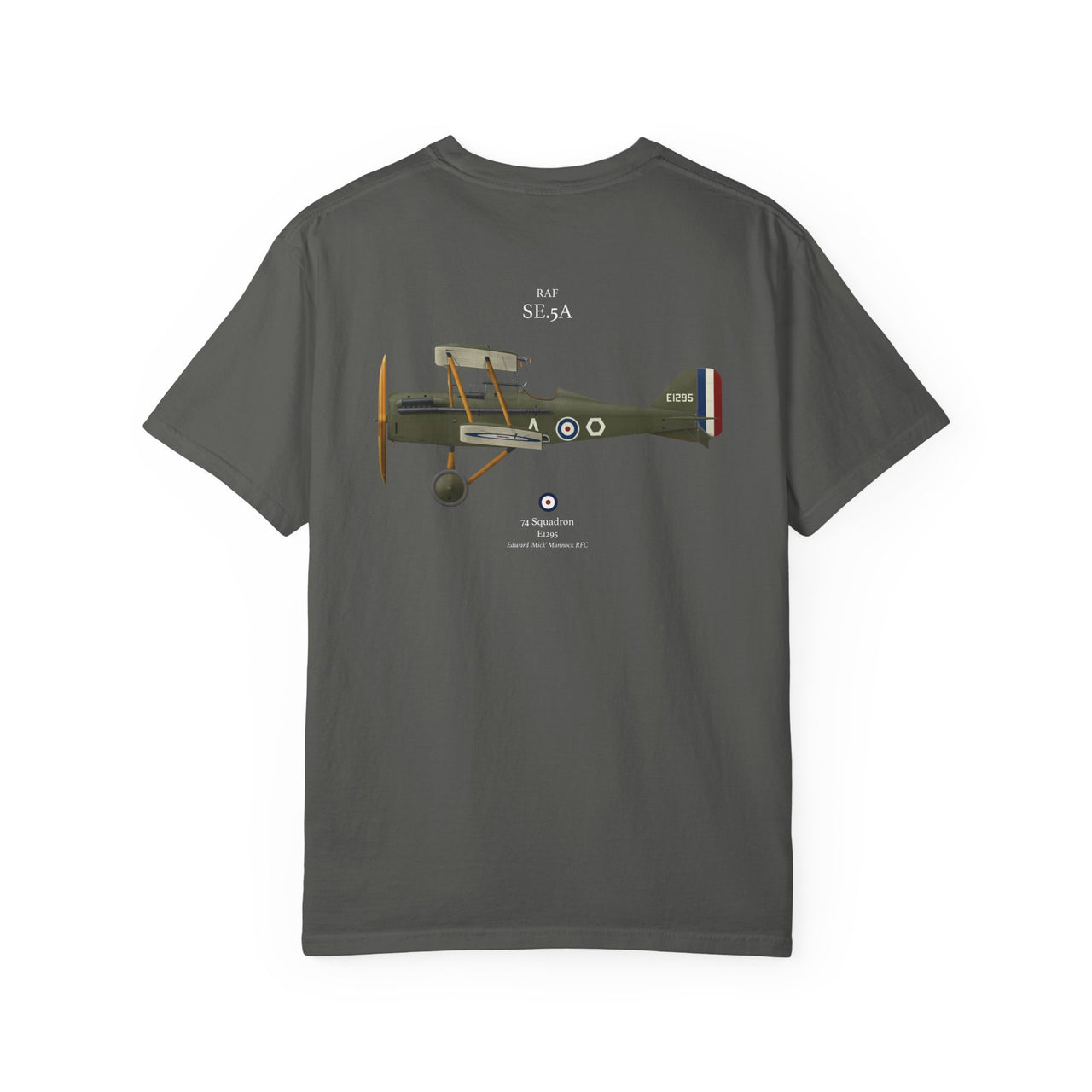 RAF SE.5A - T-shirt printed on back