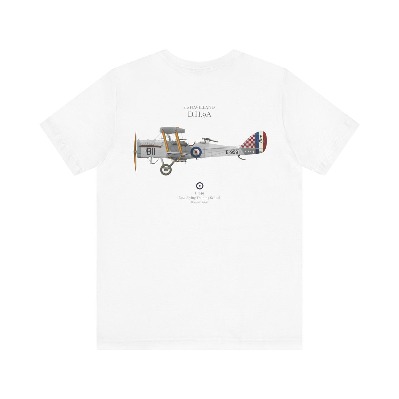 de Havilland D.H.9A - T-shirt printed on back