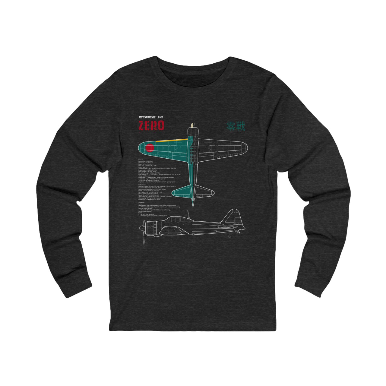 A6M Zero - Long Sleeve Tee