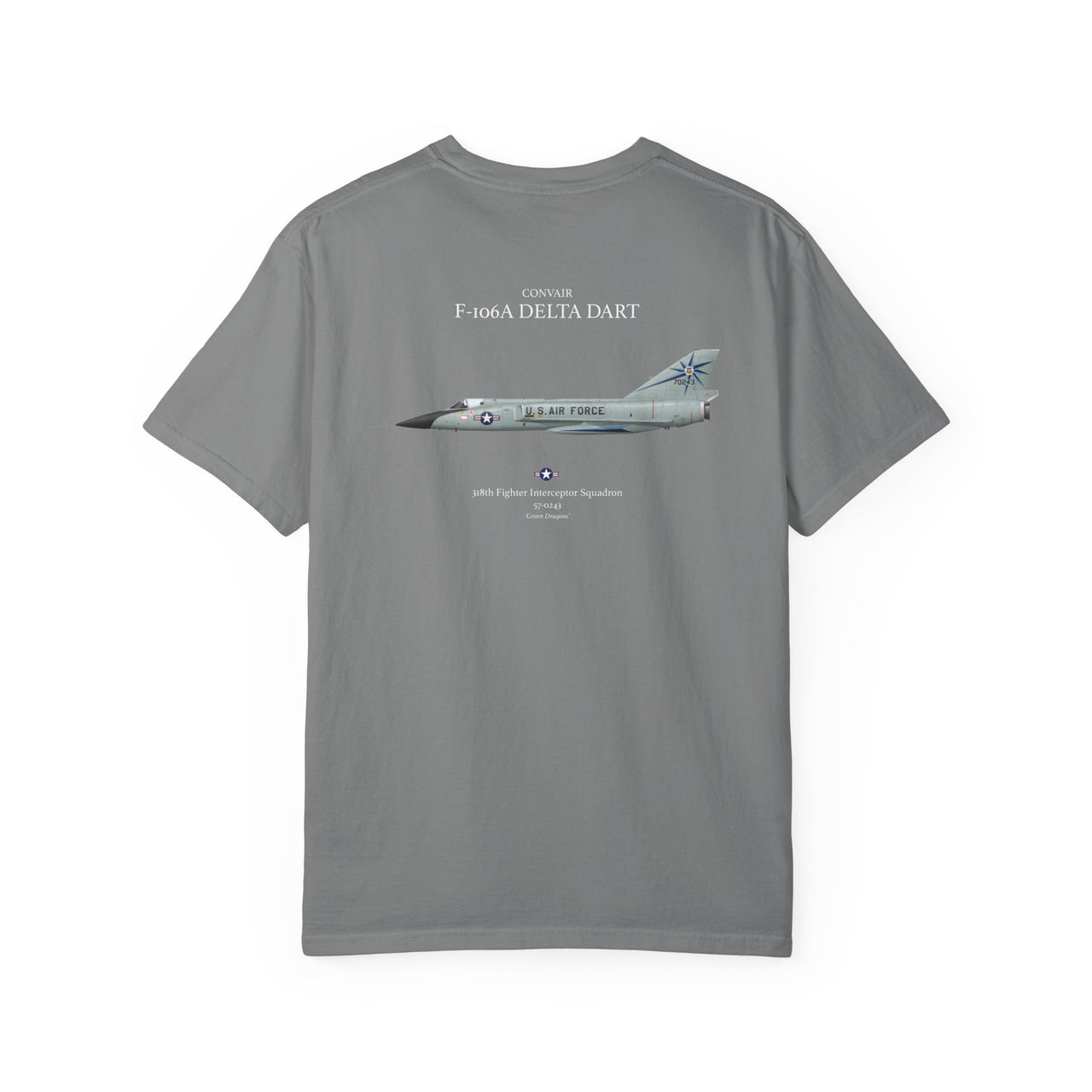F-106A Delta Dart - T-shirt printed on back