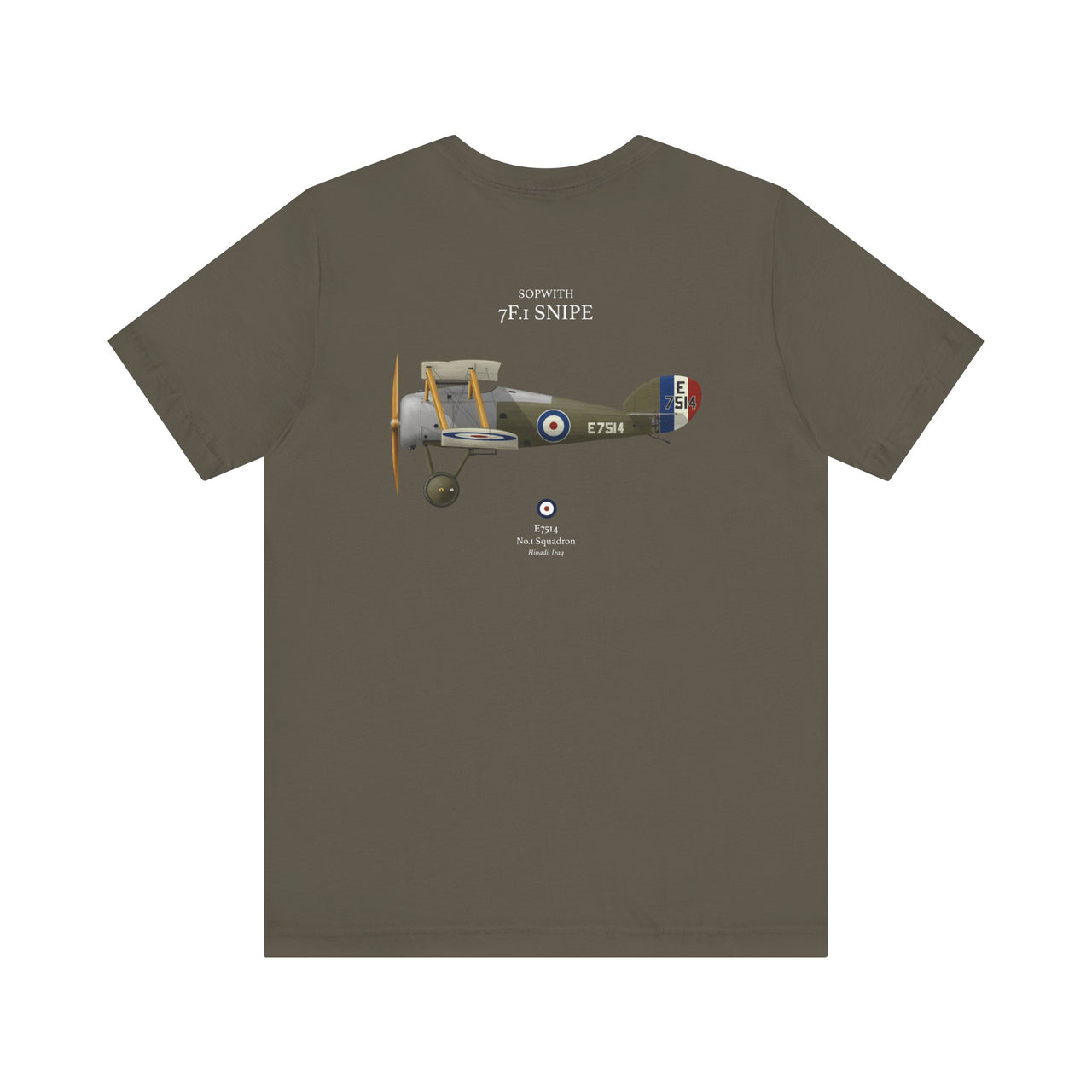 Sopwith 7F.1 Snipe - T-shirt printed on back