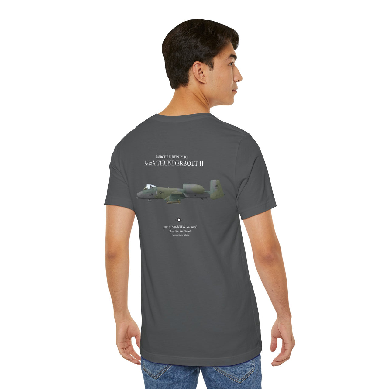 A-10A Thunderbolt II - T-shirt printed on back