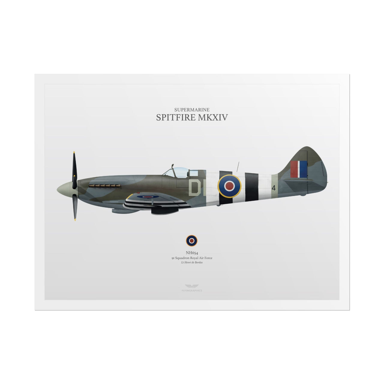 Spitfire MKXIV -  Rolled Poster
