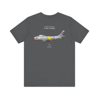 Thumbnail for F-86E Sabre - T-shirt printed on back