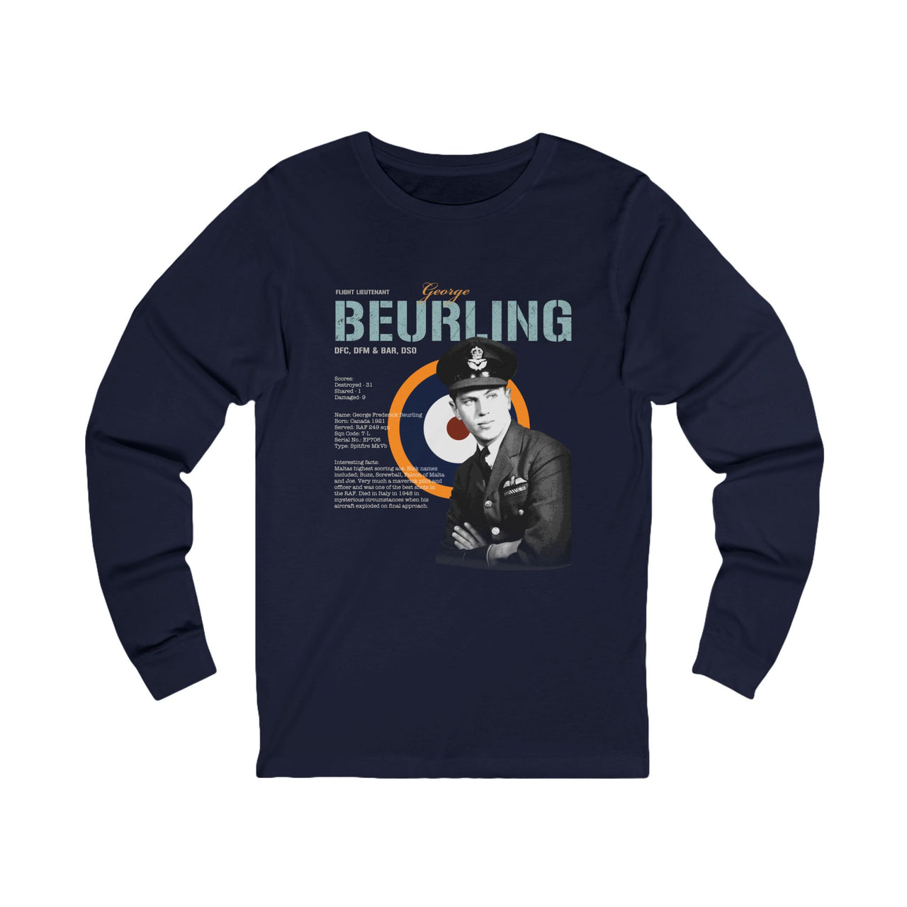 George Beurling - Long Sleeve Tee