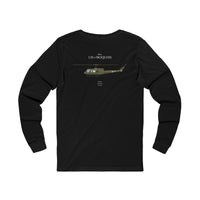 UH-1 Iroquois 'Huey' - Long-Sleeve T-shirt printed on back