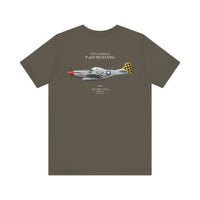 Thumbnail for P-51D Mustang 'Shimmy V' - T-shirt printed on back