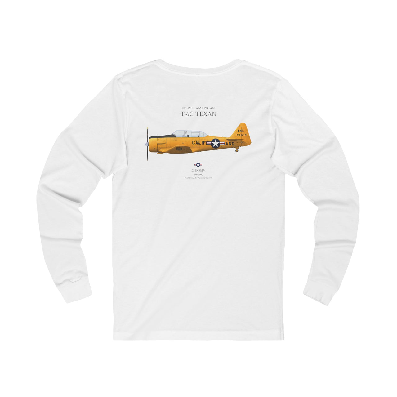 T-6G Texan - Long-Sleeve T-shirt printed on back