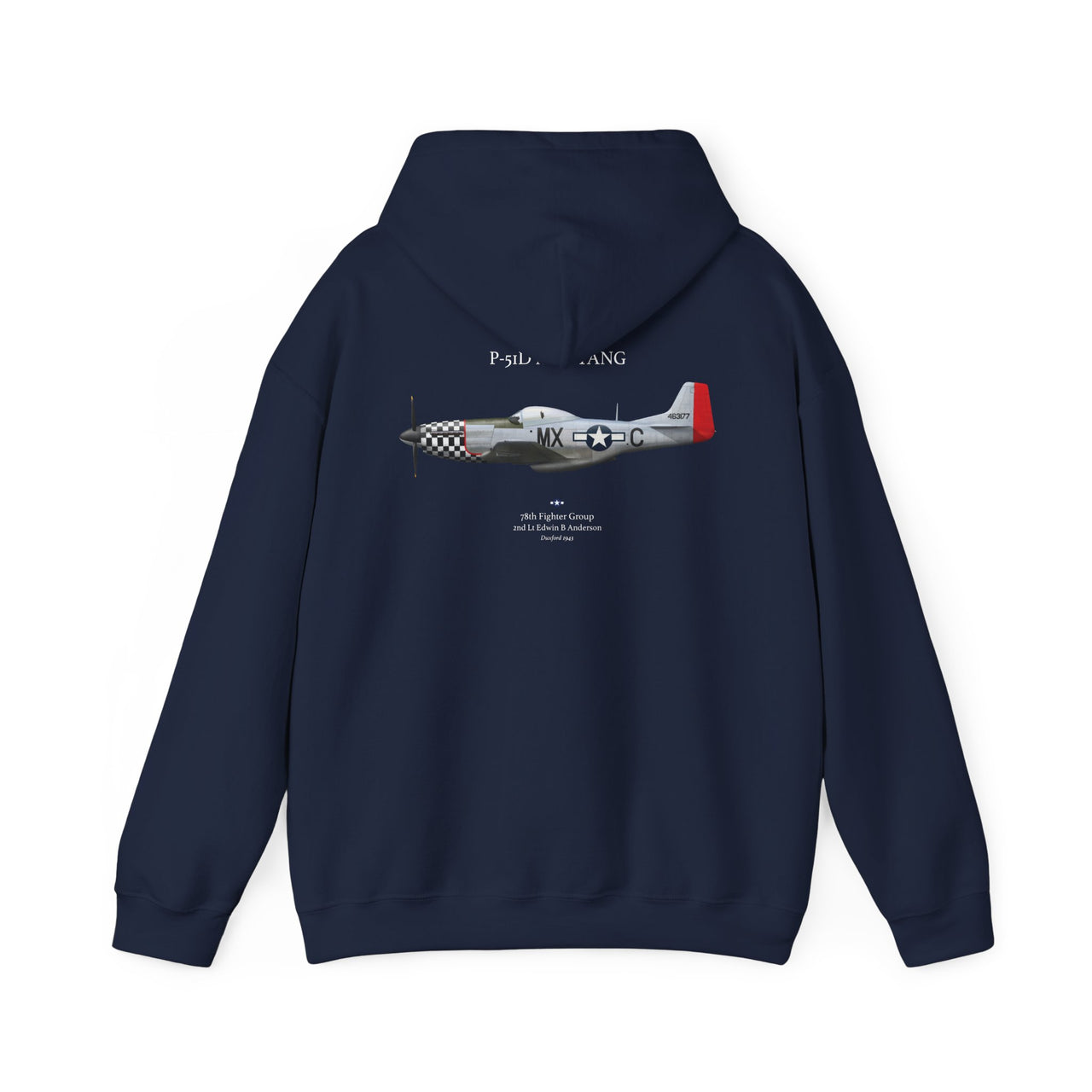 P-51D Mustang 78th FG - Hoodie printed on back