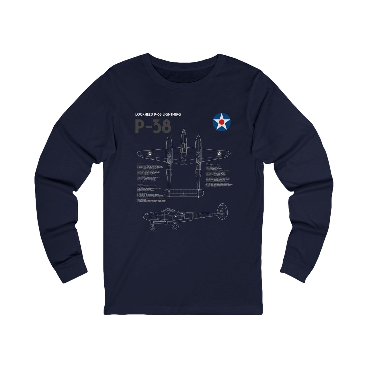 P-38 Lightning - Long Sleeve Tee