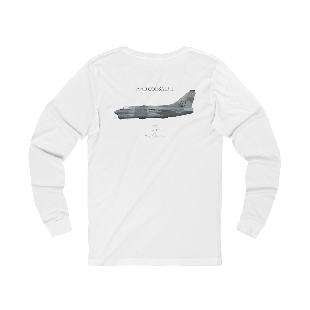 A-7D Corsair II  - Long-Sleeve T-shirt printed on back