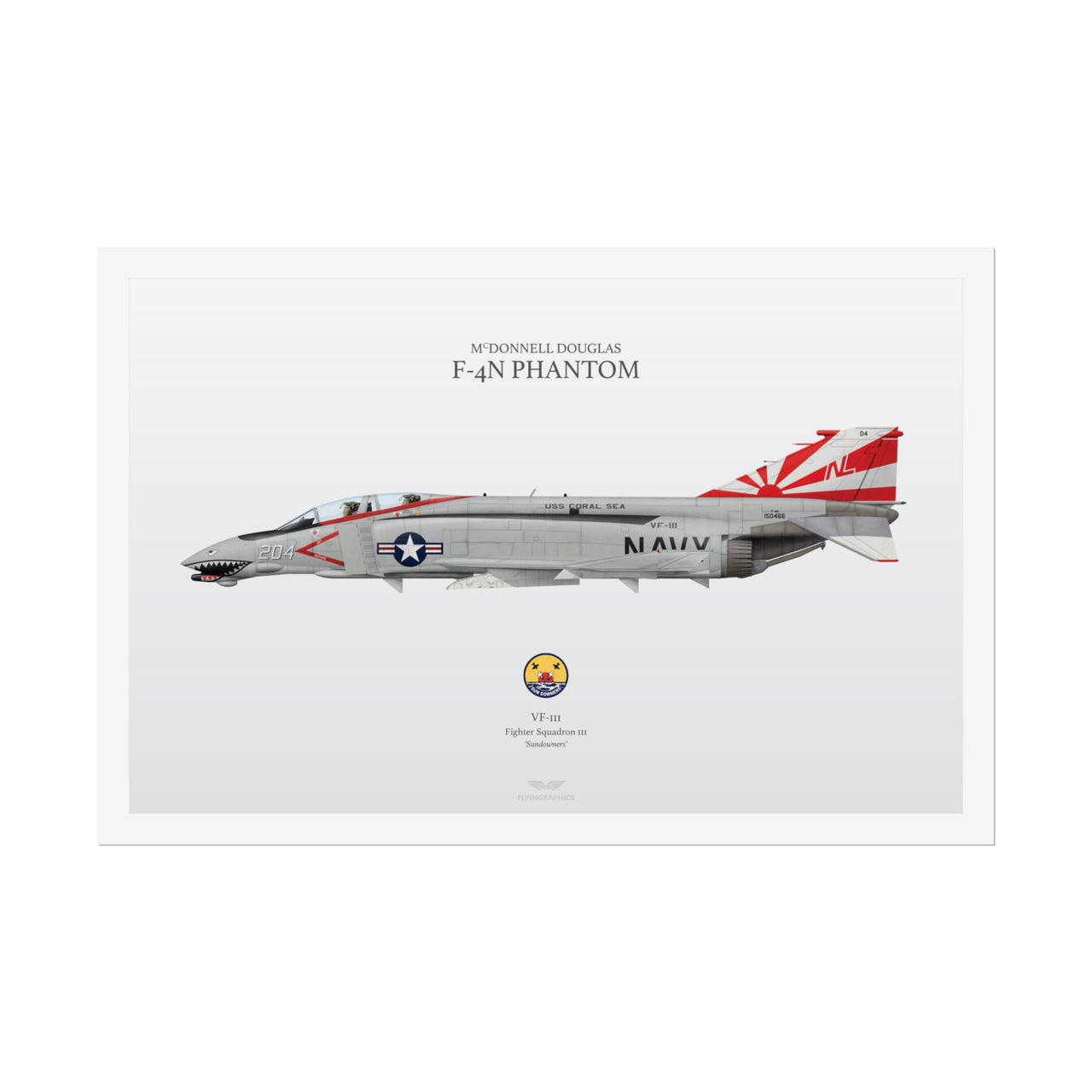 F-4N Phantom -  Rolled Poster