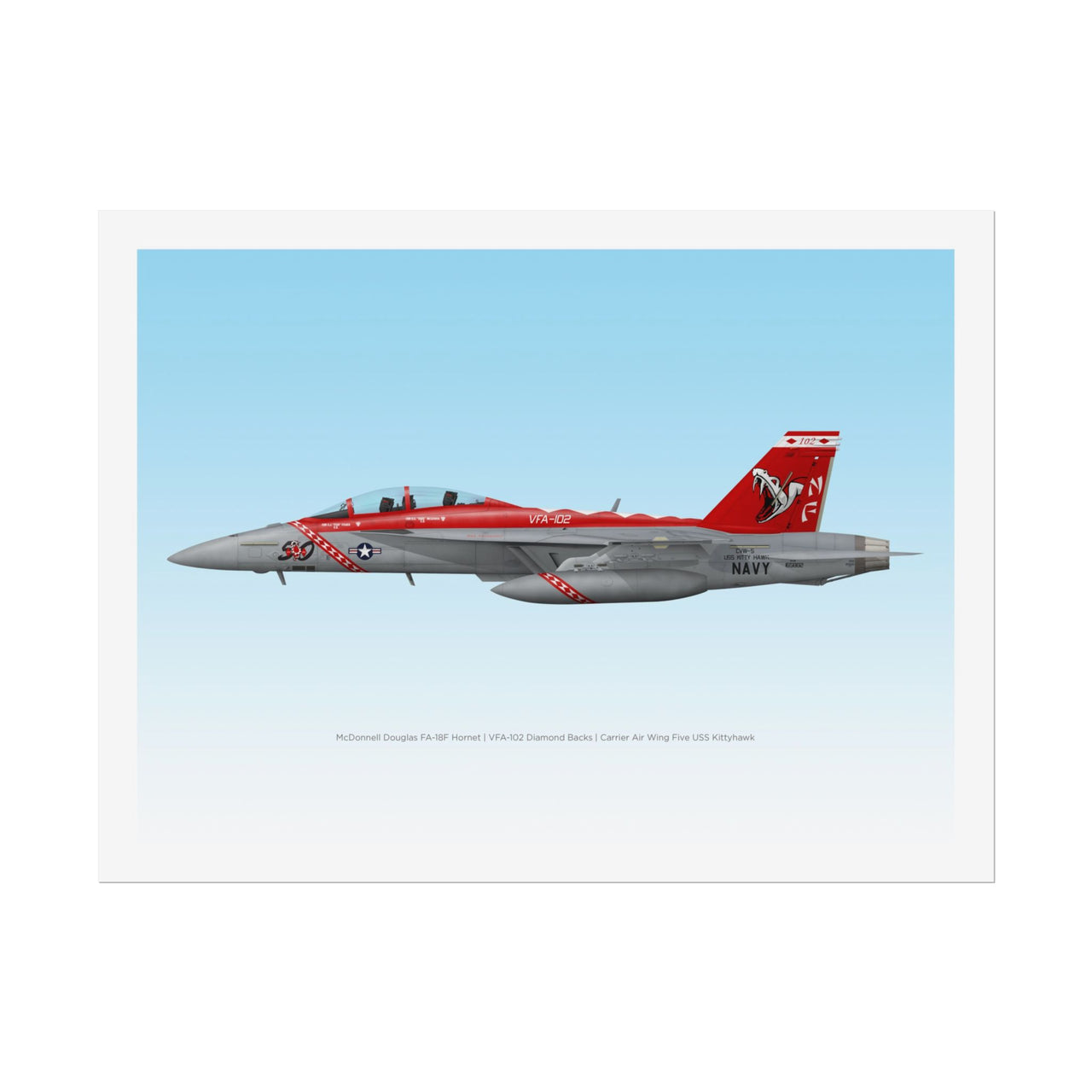 F-18 Hornet -  Rolled Poster