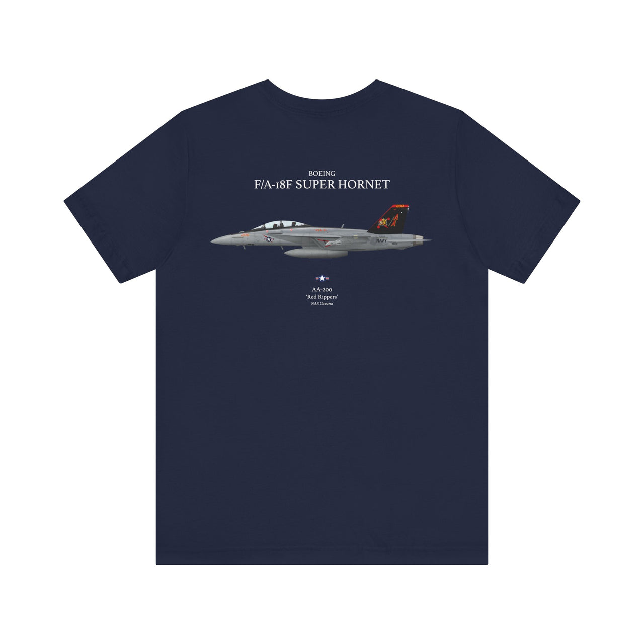 F/A-18F Super Hornet 'Red Rippers' - T-shirt printed on back