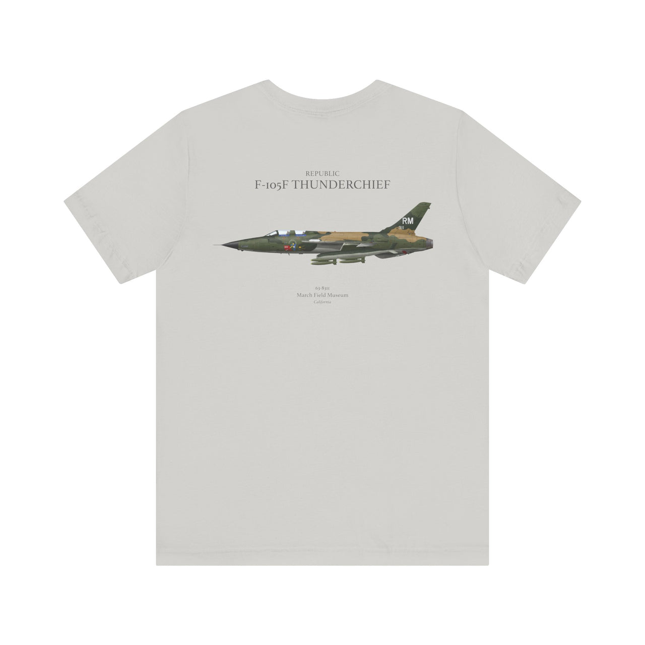 F-105 F Thunderchief - T-shirt printed on back