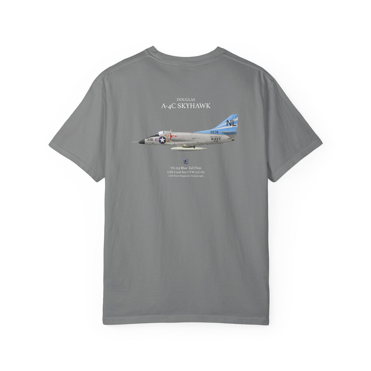 A-4C Skyhawk - T-shirt printed on back