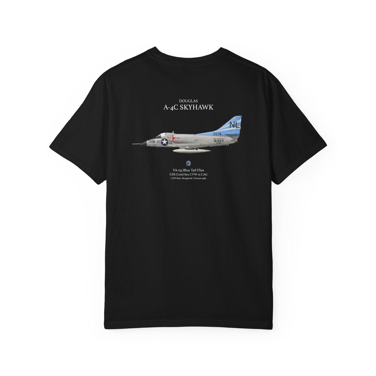 A-4C Skyhawk - T-shirt printed on back