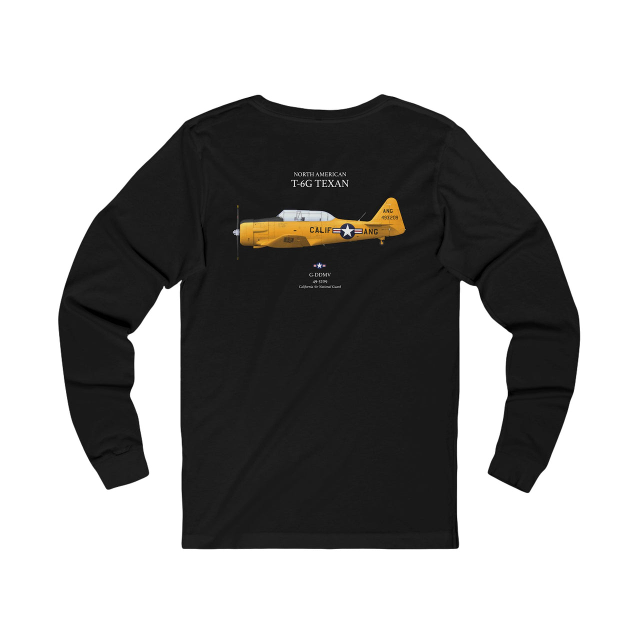 T-6G Texan - Long-Sleeve T-shirt printed on back