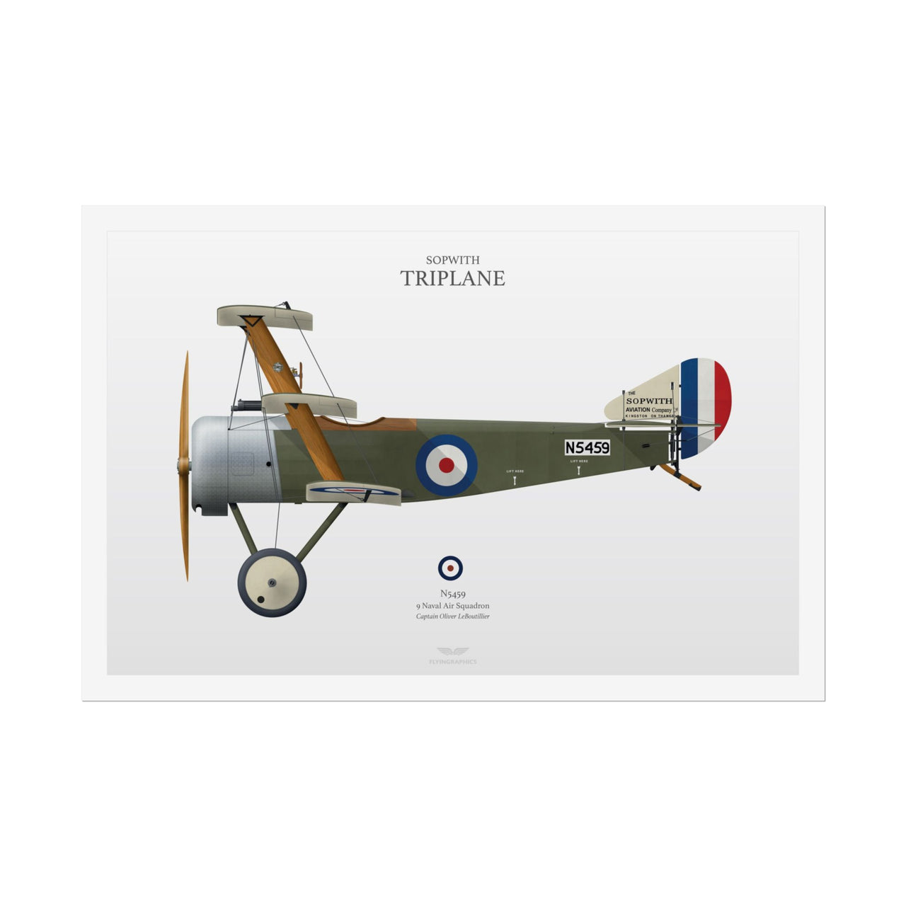 Sopwith Triplane -  Rolled Poster