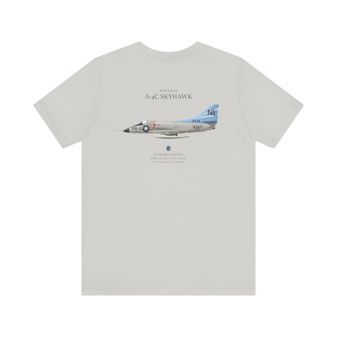 A-4C Skyhawk - T-shirt printed on back