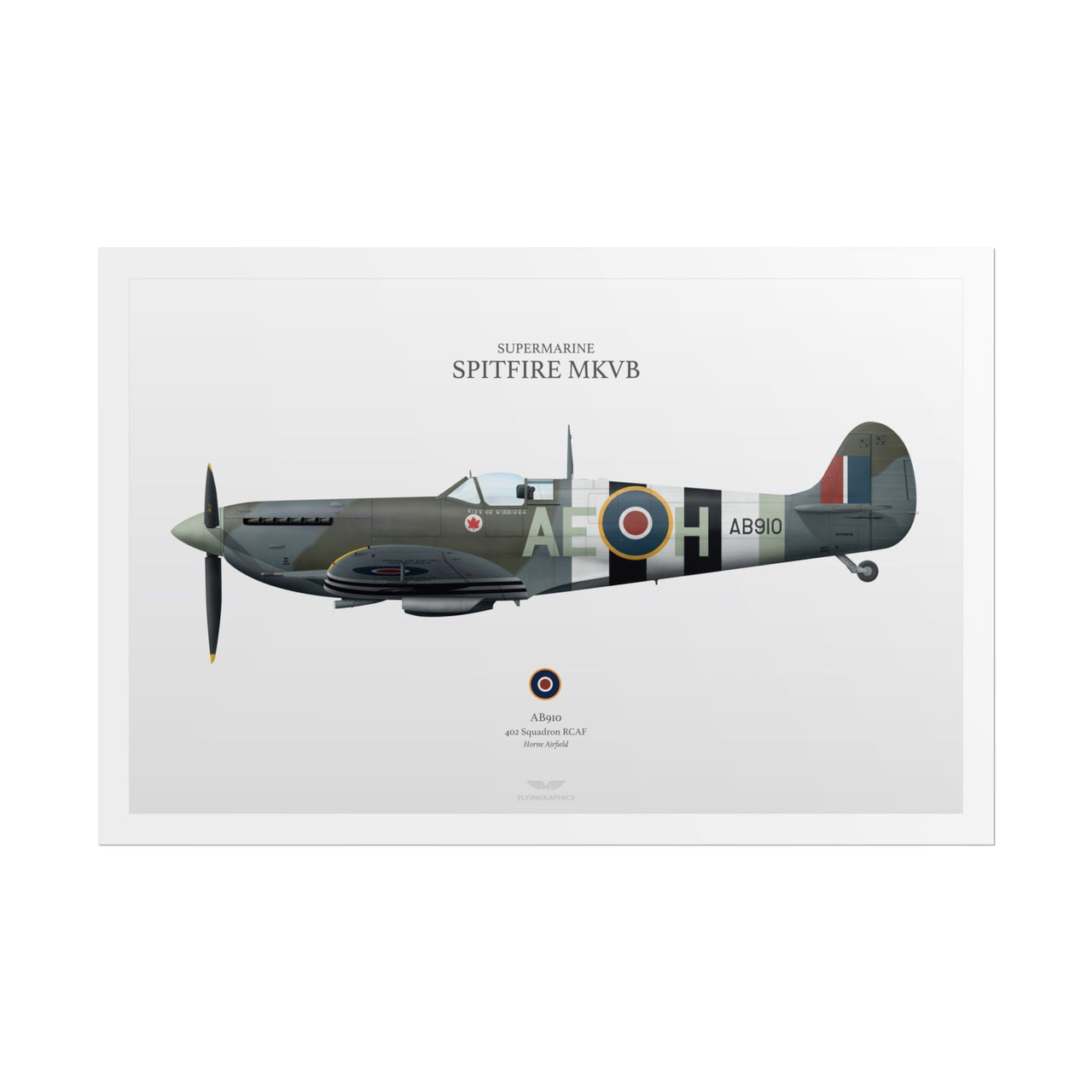 Spitfire MKVB -  Rolled Poster