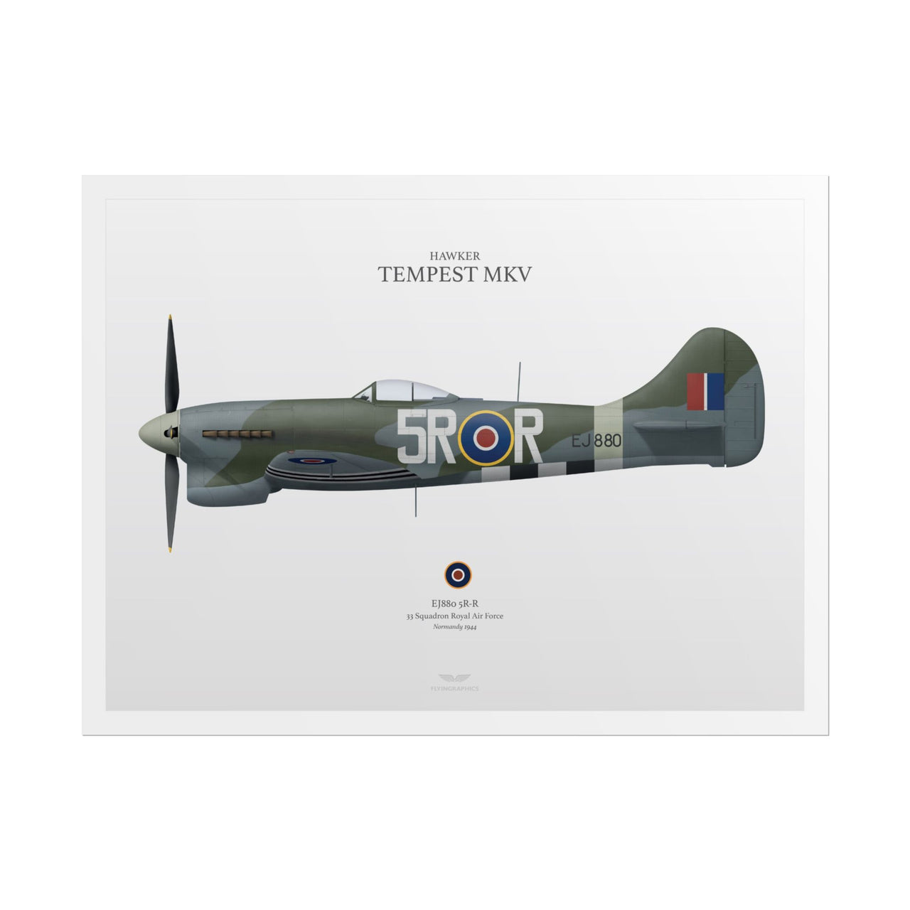 Hawker Tempest MKV -  Rolled Poster