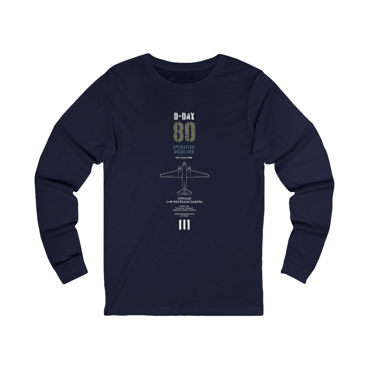 D-Day C-47 Skytrain - Long Sleeve Tee