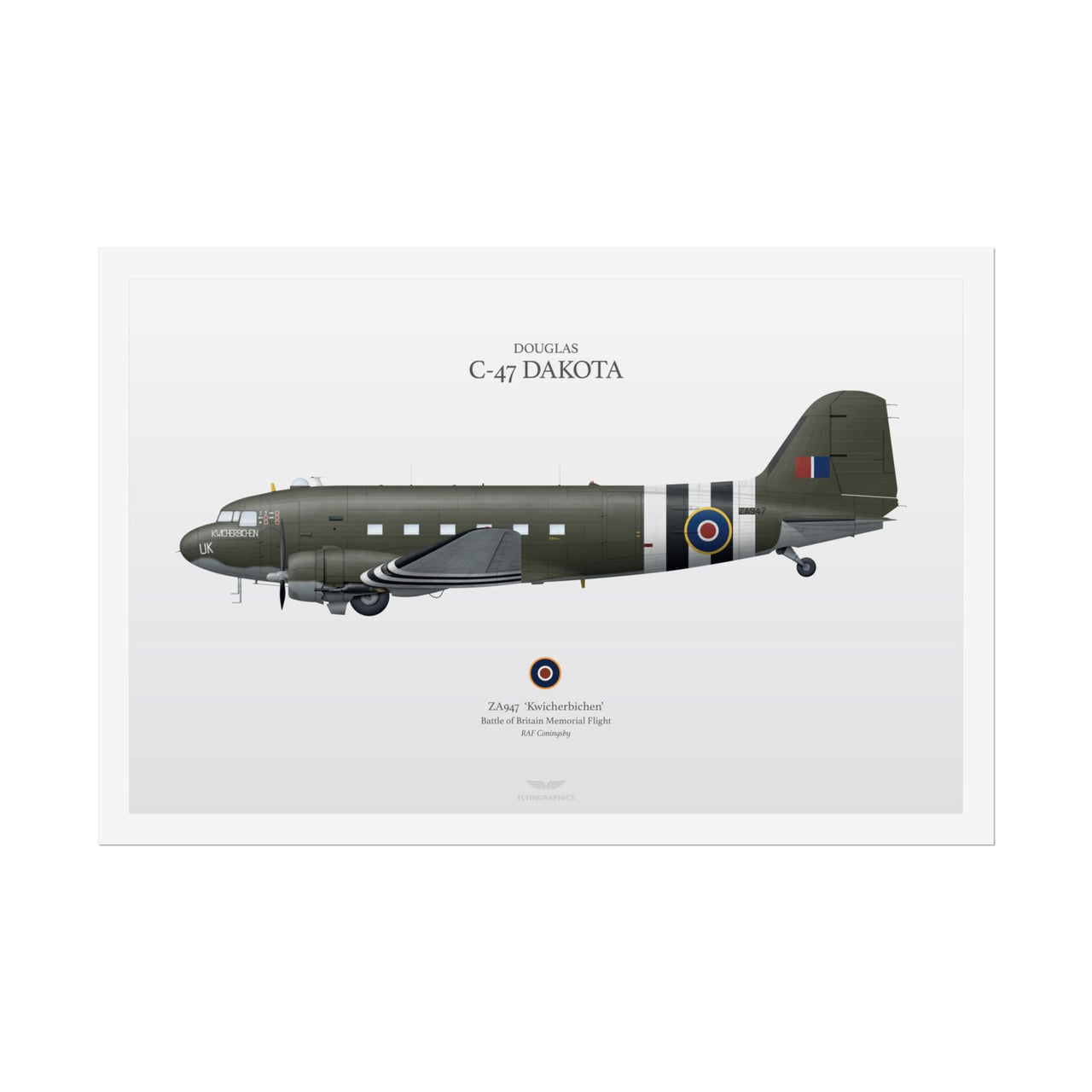 BBMF Douglas C-47 Dakota -  Rolled Poster