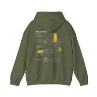 Thumbnail for Messerschmitt 109 - Hoodie printed on back