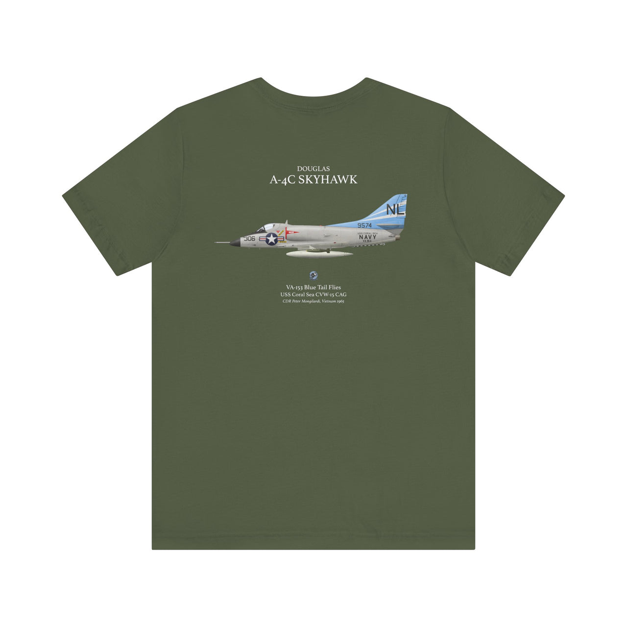 A-4C Skyhawk - T-shirt printed on back