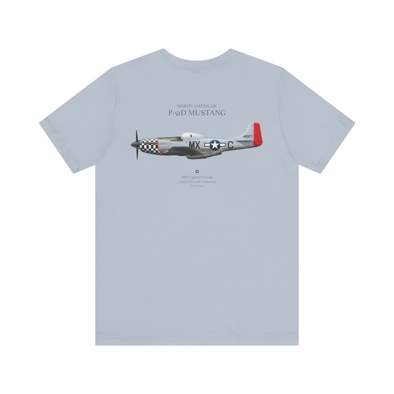P-51D Mustang 78th FG - T-shirt printed on back
