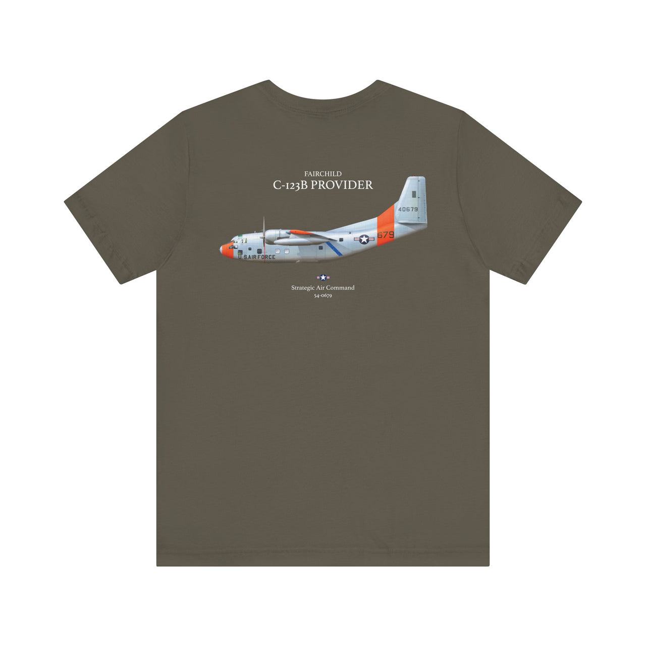 C-123B Provider - T-shirt printed on back