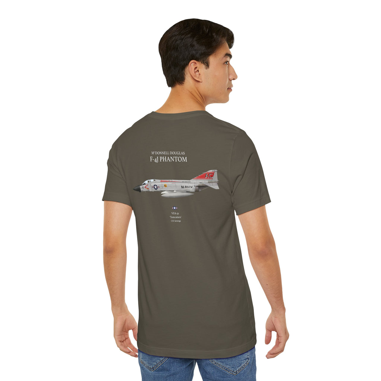 F-4J Phantom 'Tomcatters' - T-shirt printed on back