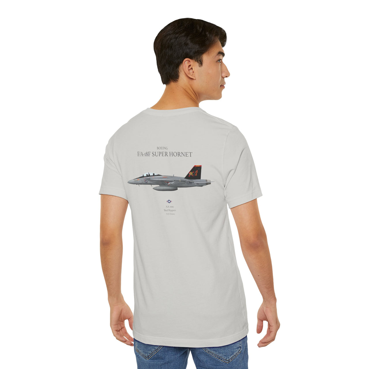 F/A-18F Super Hornet 'Red Rippers' - T-shirt printed on back