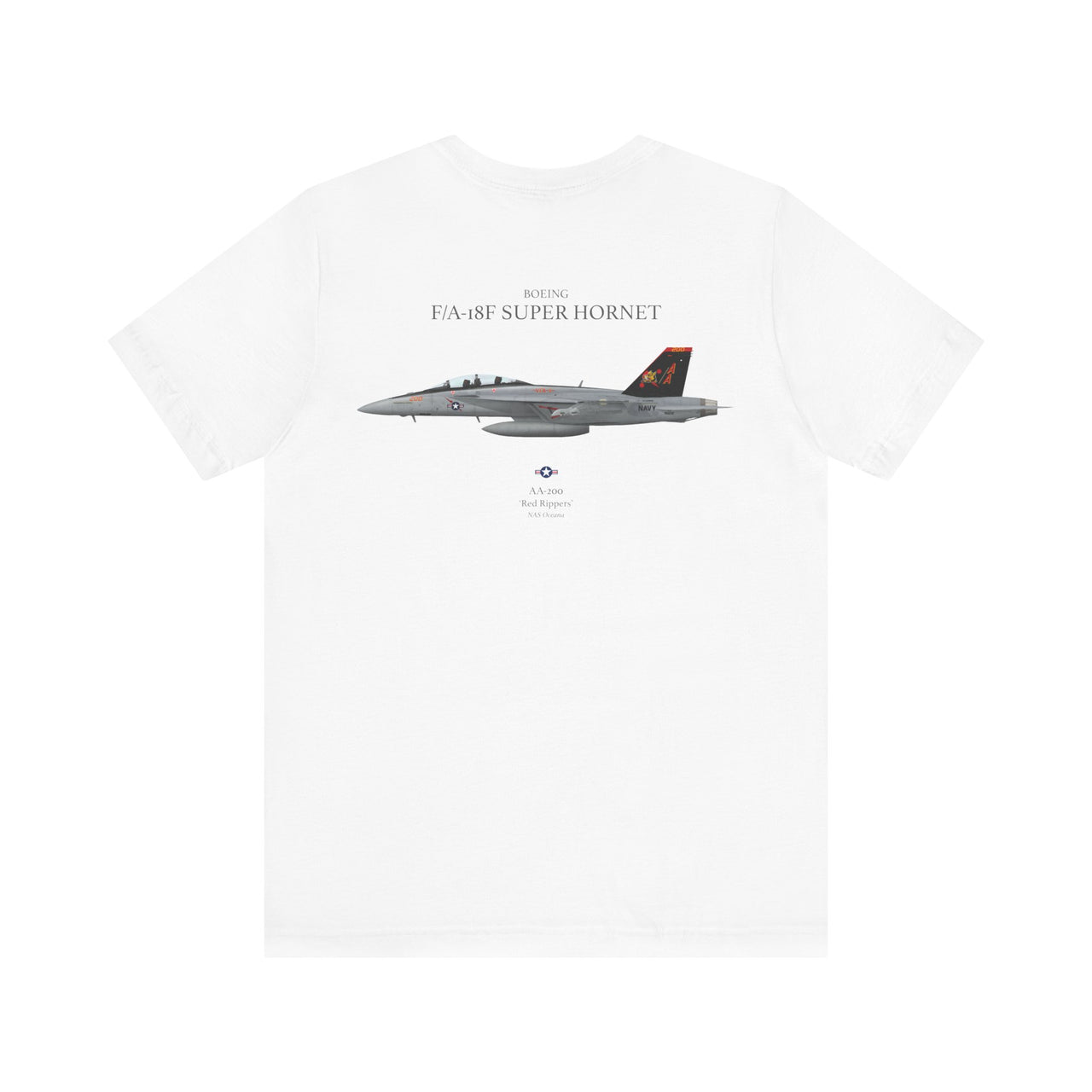 F/A-18F Super Hornet 'Red Rippers' - T-shirt printed on back