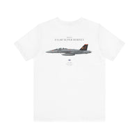Thumbnail for F/A-18F Super Hornet 'Red Rippers' - T-shirt printed on back