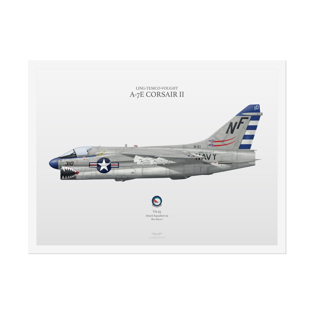 LTV A-7E Corsair II -  Rolled Poster