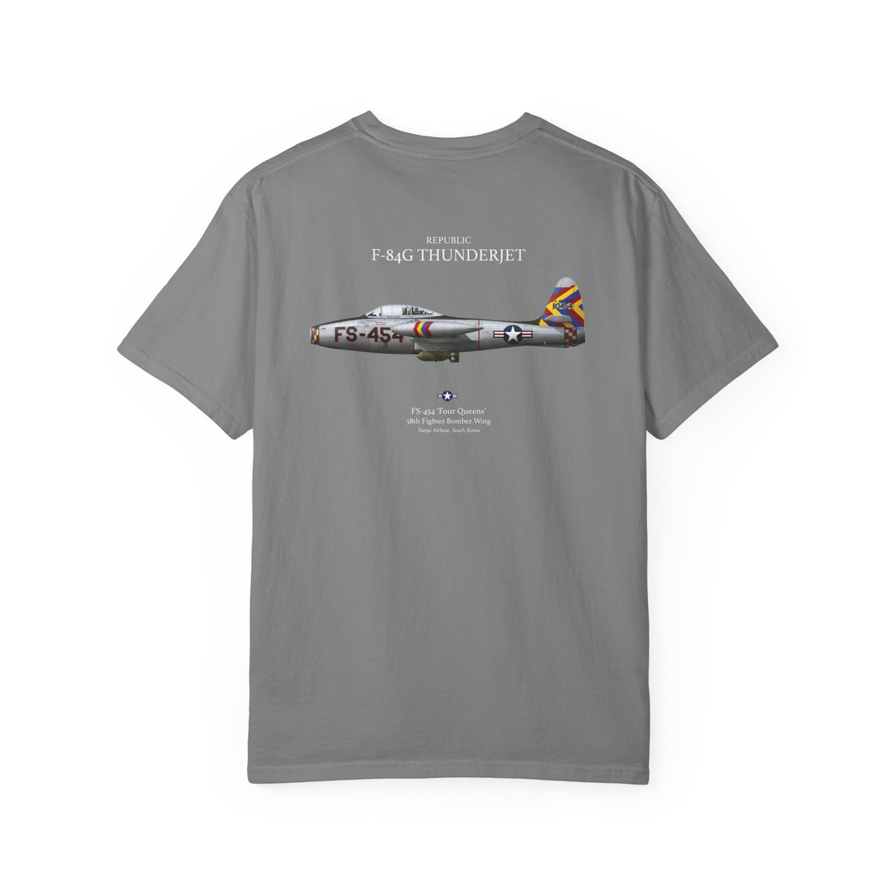 F-84G Thunderjet - T-shirt printed on back