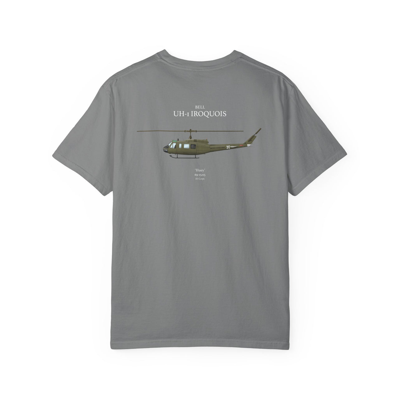 UH-1 Iroquois 'Huey' - T-shirt printed on back
