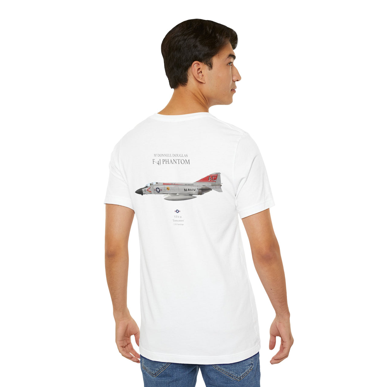 F-4J Phantom 'Tomcatters' - T-shirt printed on back