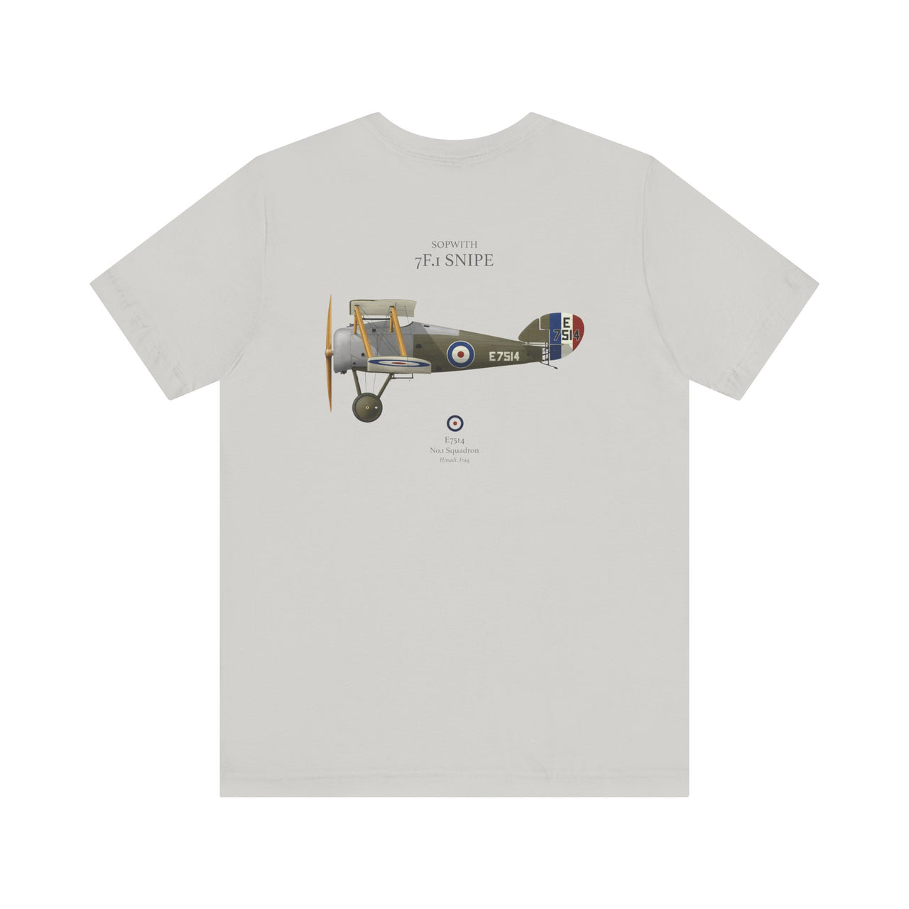 Sopwith 7F.1 Snipe - T-shirt printed on back
