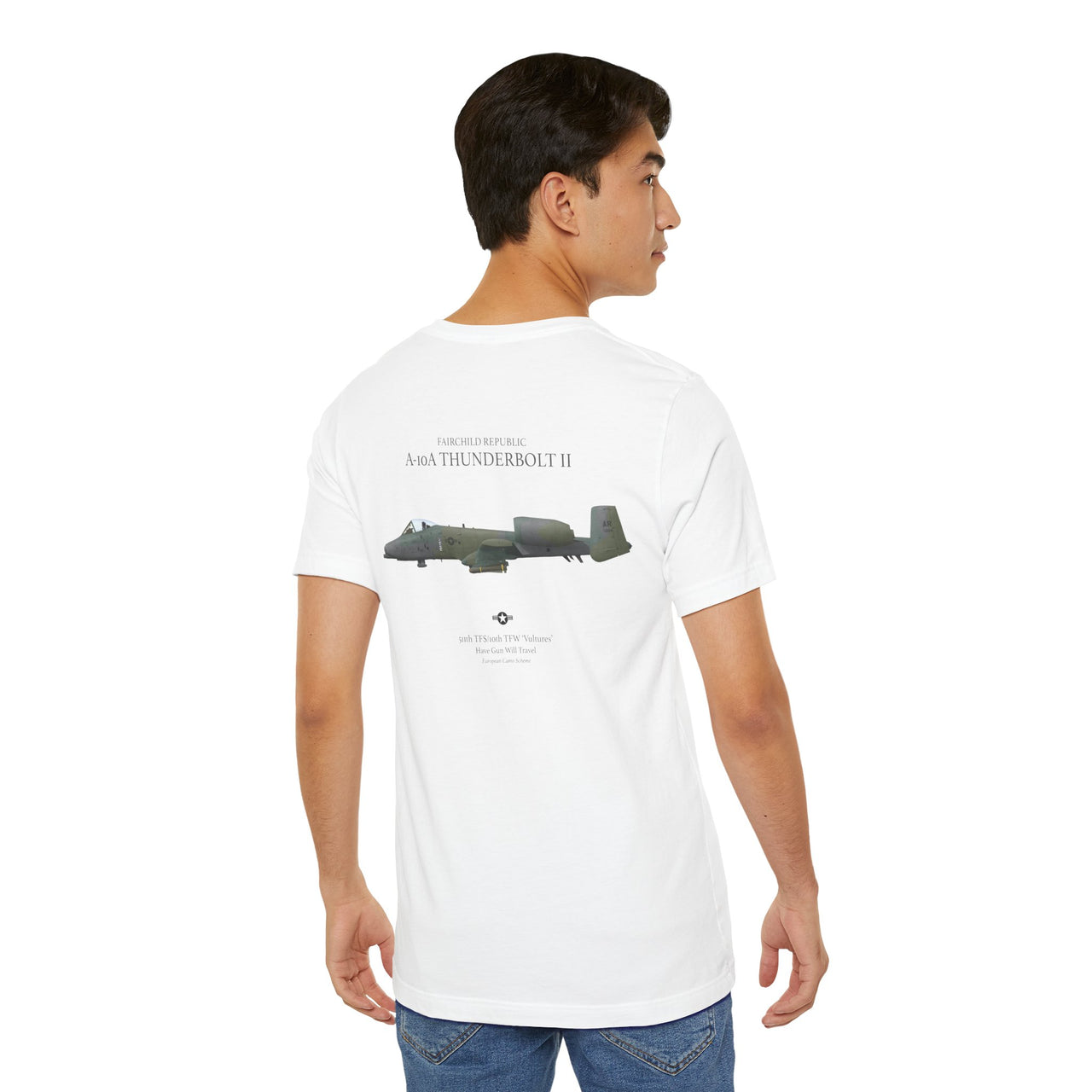 A-10A Thunderbolt II - T-shirt printed on back