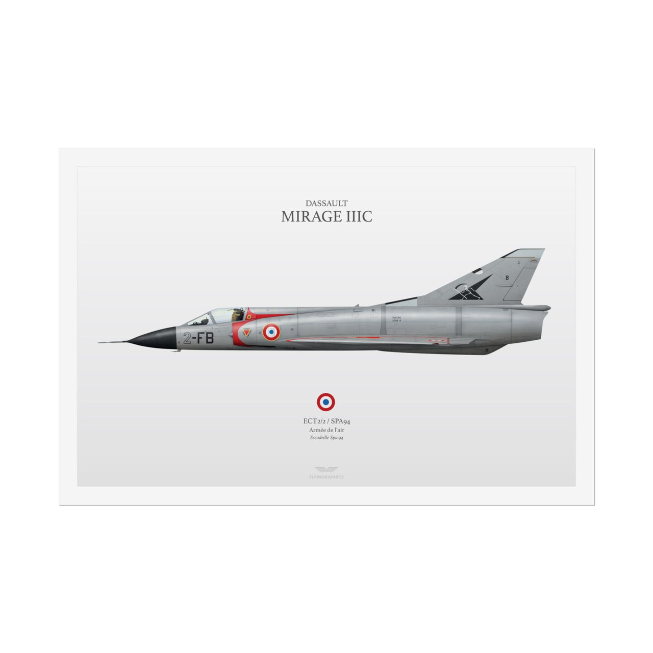 Mirage IIIC SPA94 -  Rolled Poster