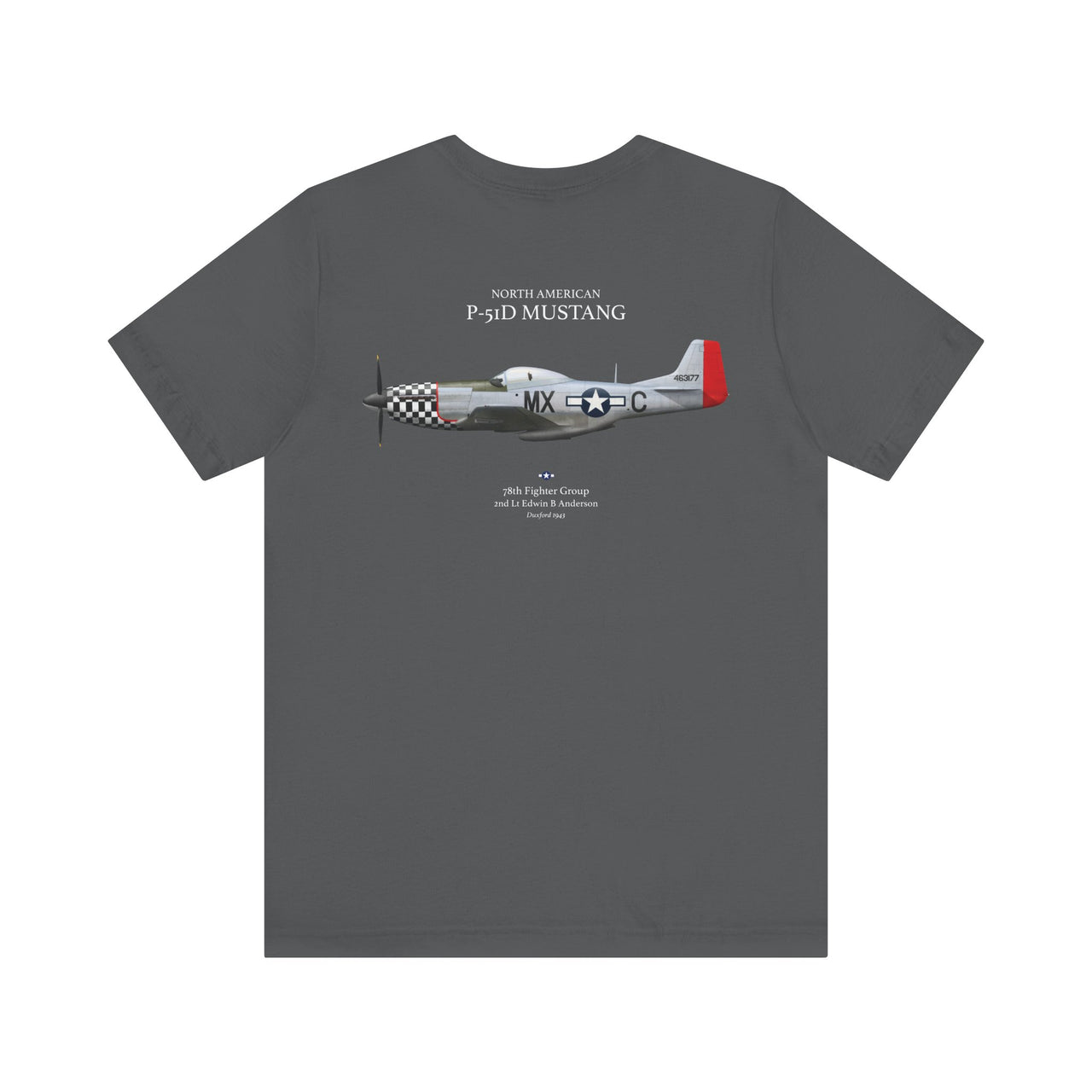 P-51D Mustang 78th FG - T-shirt printed on back