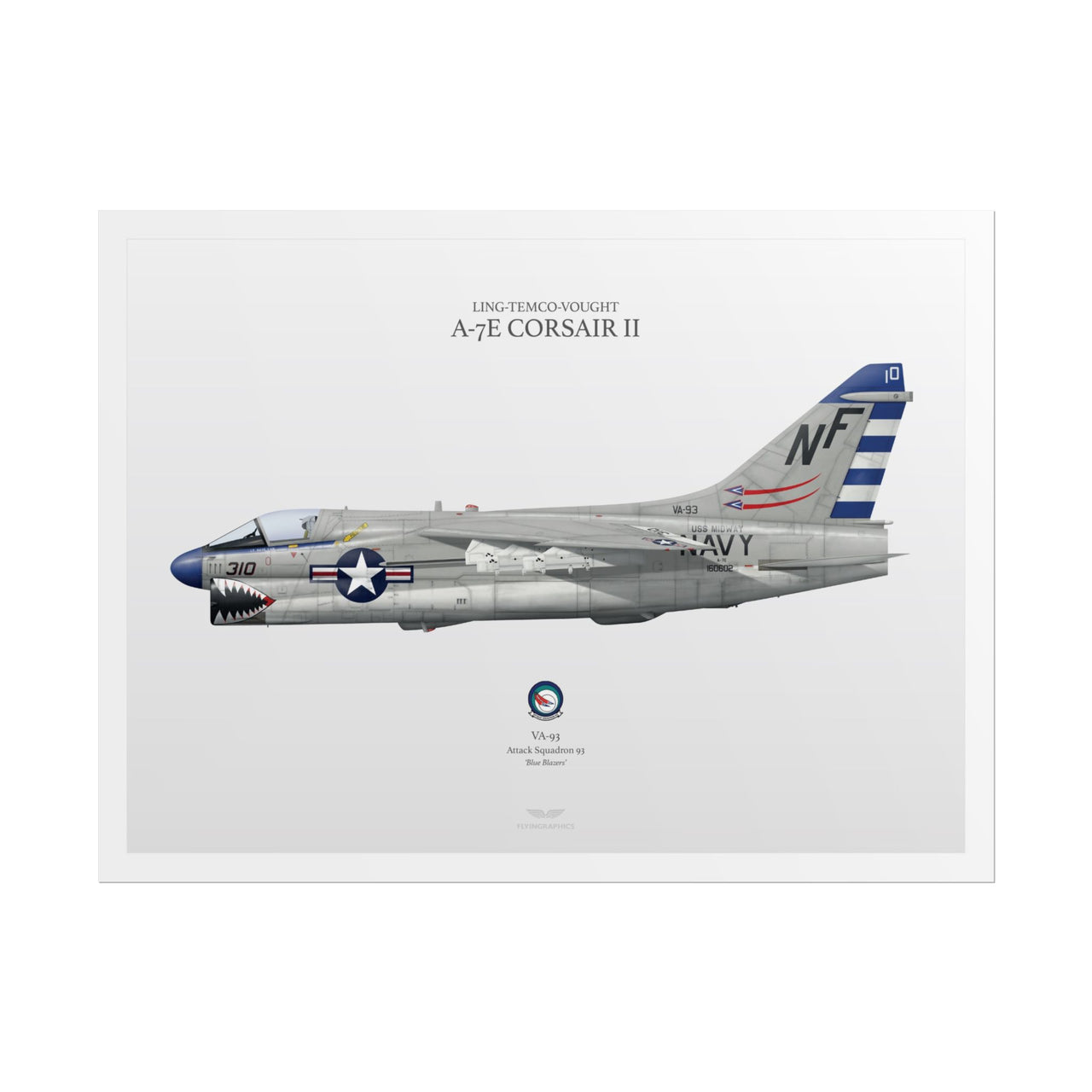 LTV A-7E Corsair II -  Rolled Poster