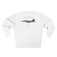 Thumbnail for F/A-18F Super Hornet 'Red Rippers' - Sweat shirt printed on back
