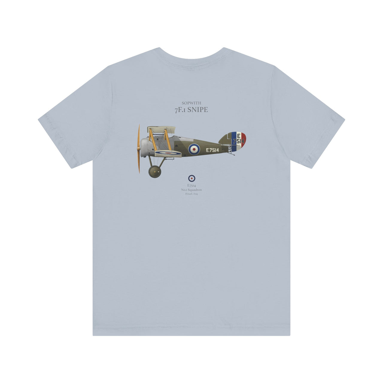 Sopwith 7F.1 Snipe - T-shirt printed on back